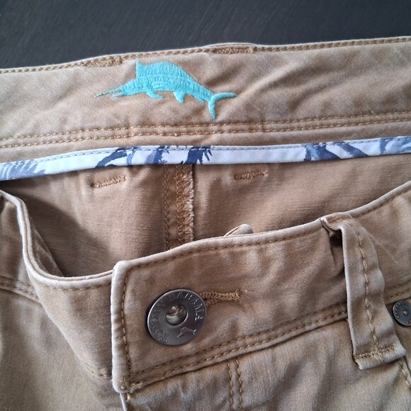 Tommy Bahama Chino Pants Men 36 x 30 Tan Cotton Lyocell Blend - Picture 5 of 7